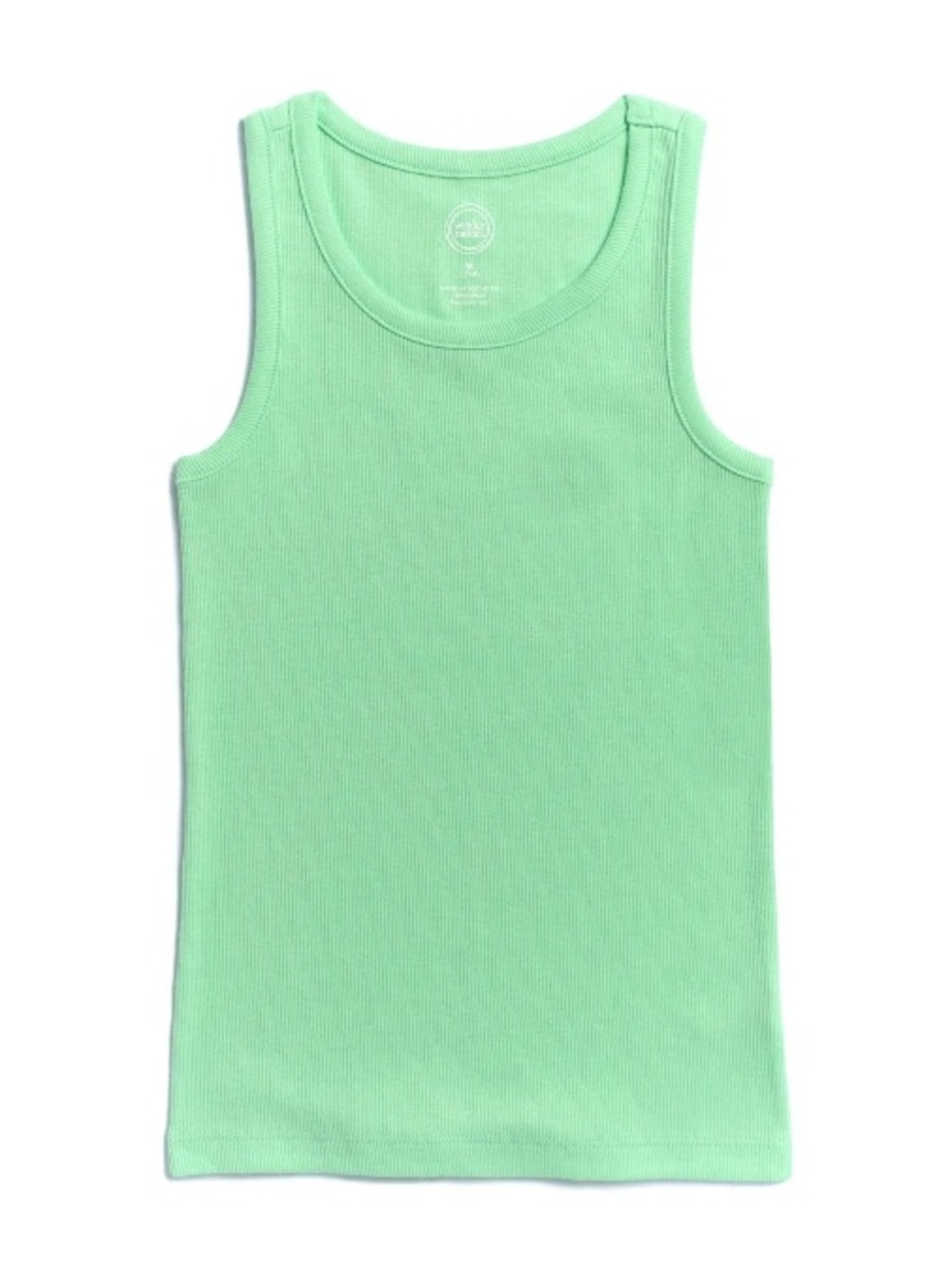 wonder nation Mint Green Ribbed Tank Top for Kids